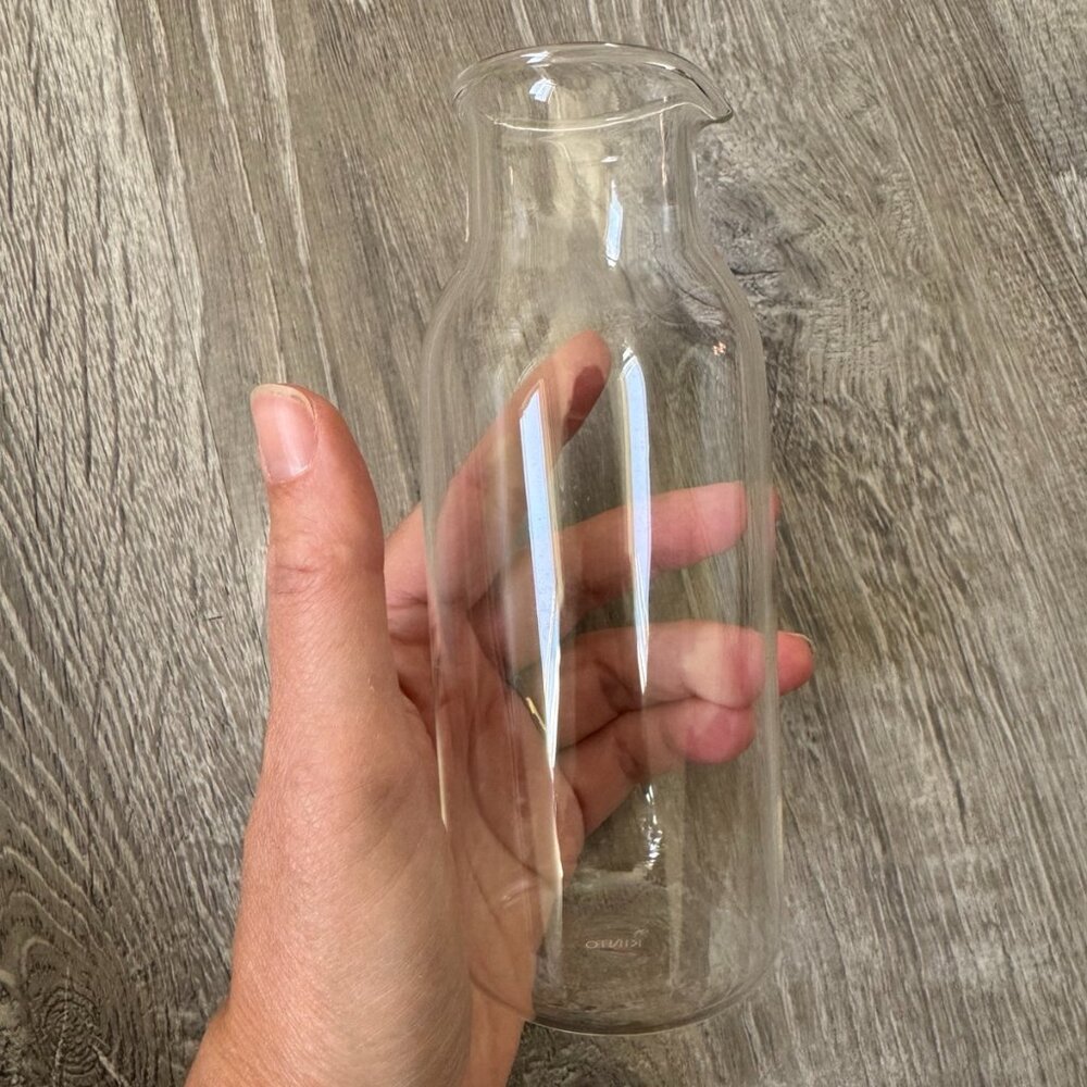 Glass Dressing Cream Pouring Pitcher Bottle 9 oz | Kinto Bottlit